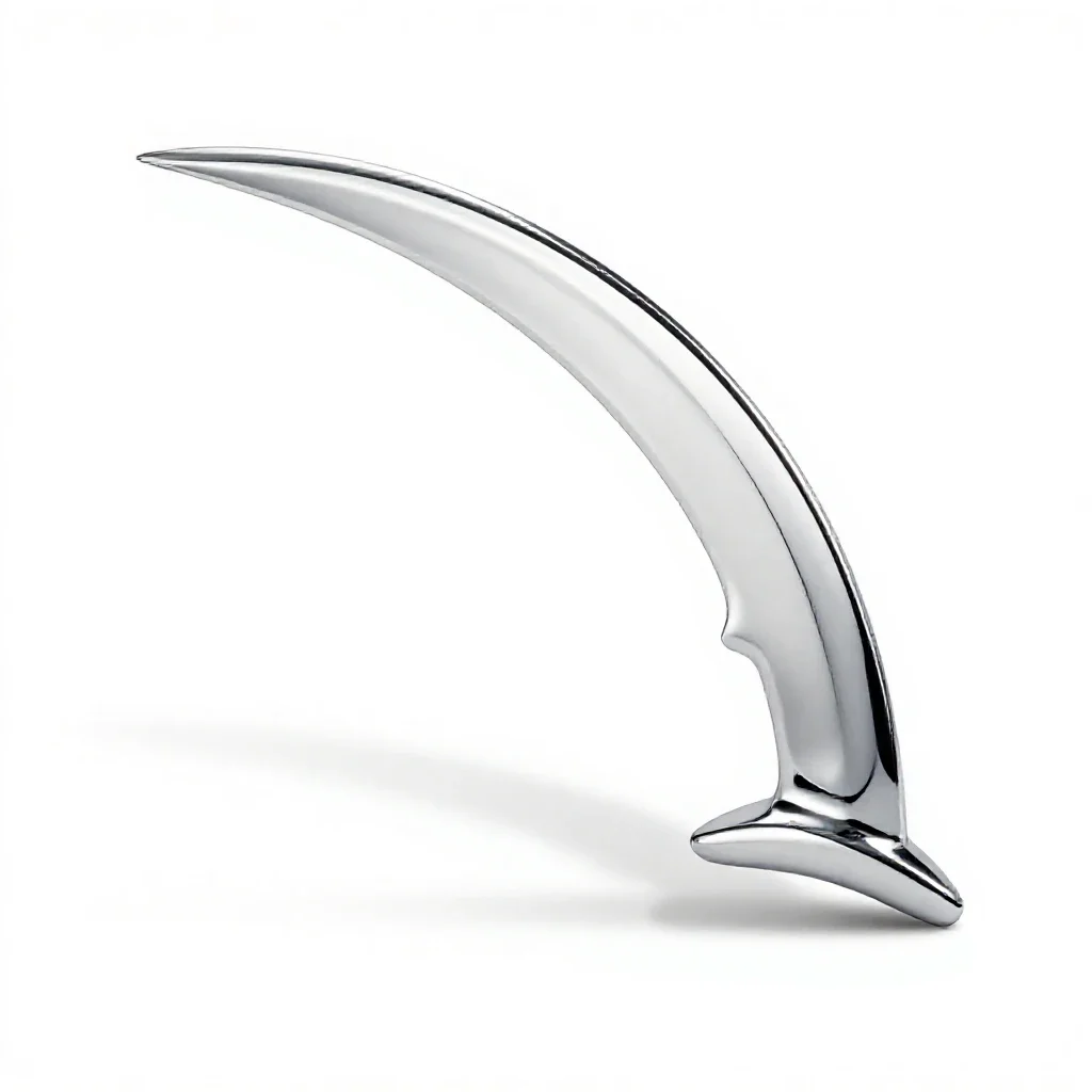 Curved scimitar isolated on a white background