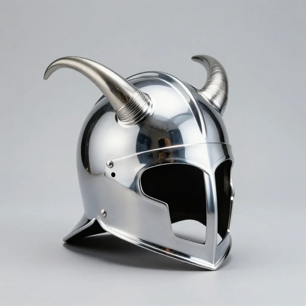 Horned helm isolated on a white background