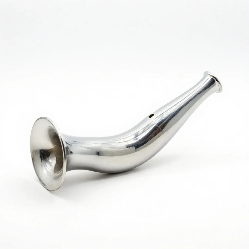 Hunting horn isolated on a white background