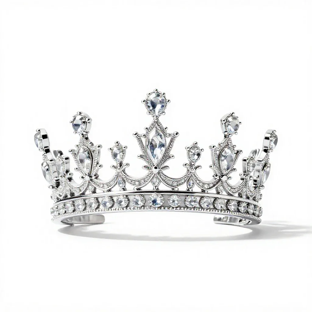 Jewelled crown isolated on a white background