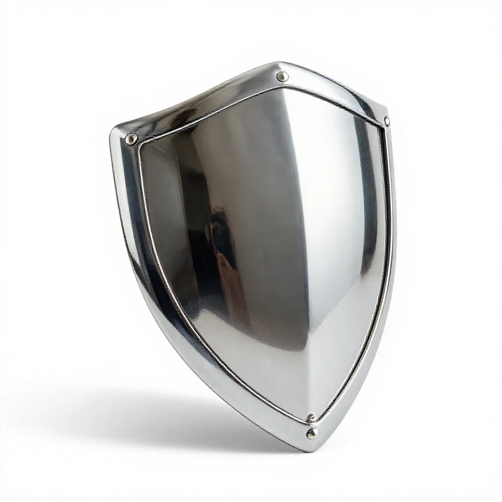 Kite shield isolated on a white background