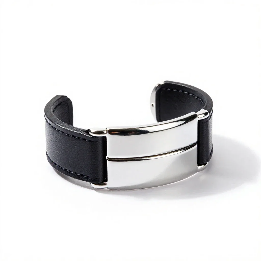 Leather bracer isolated on a white background