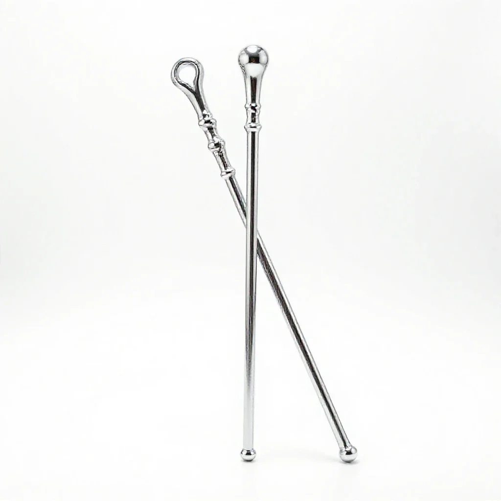 Wizard's staff isolated on a white background