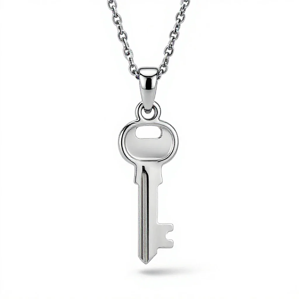 Amulet on a chain isolated on a white background