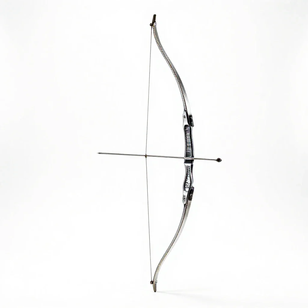 Elven bow isolated on a white background