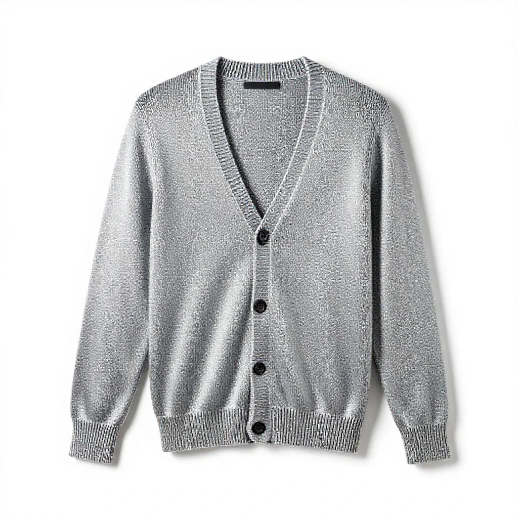 Knitted cardigan isolated on a white background
