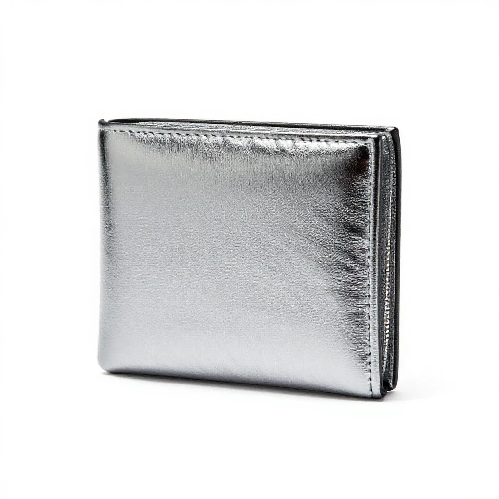 Leather wallet isolated on a white background