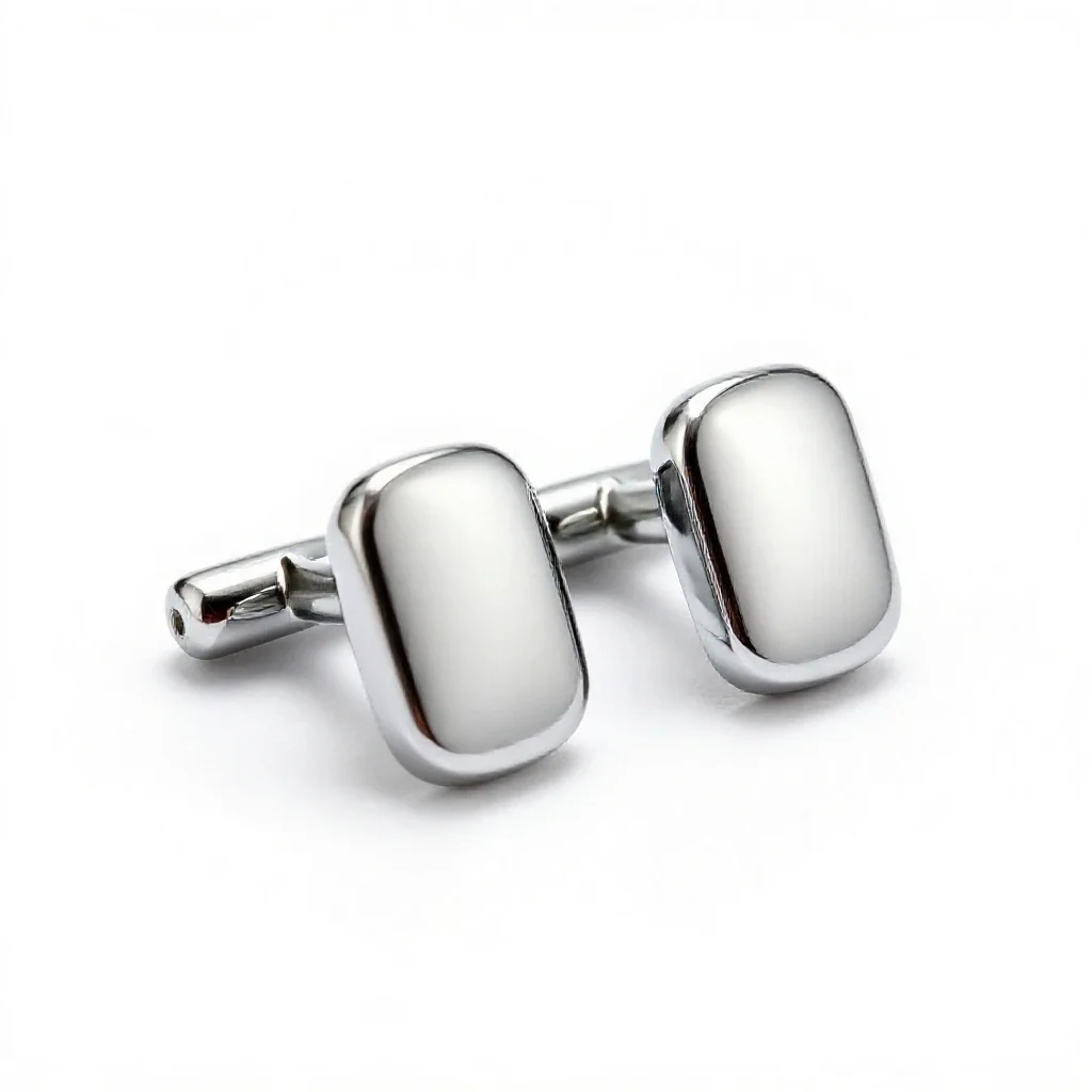 Pair of cufflinks isolated on a white background