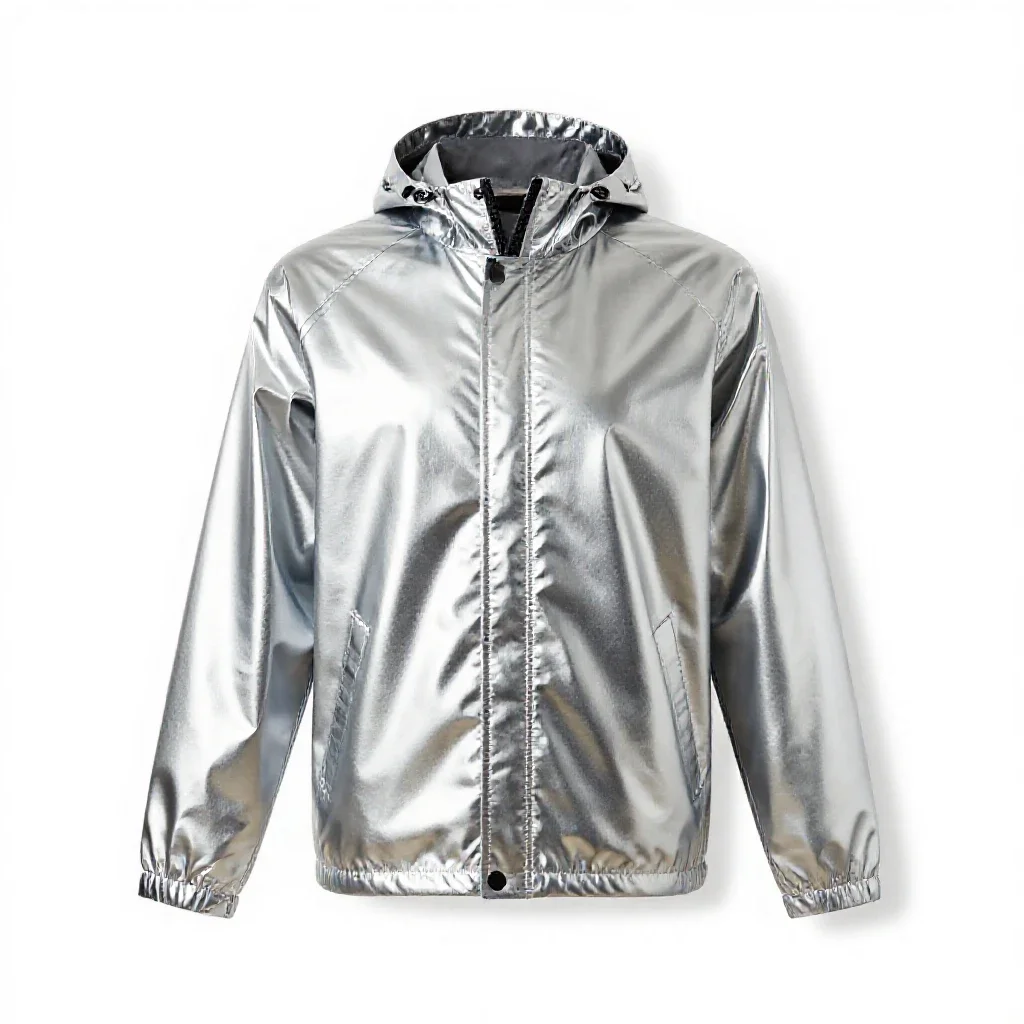Rain jacket isolated on a white background