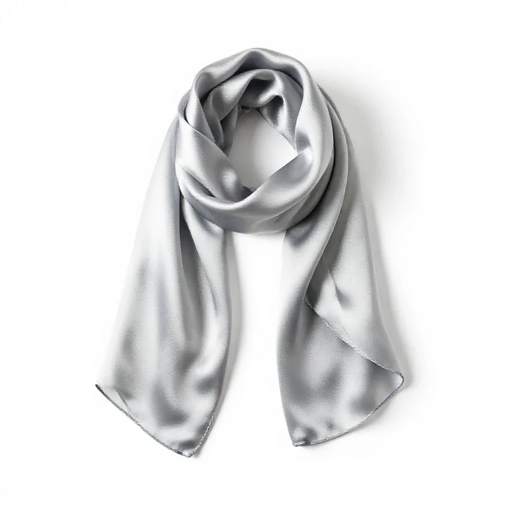 Silk scarf isolated on a white background