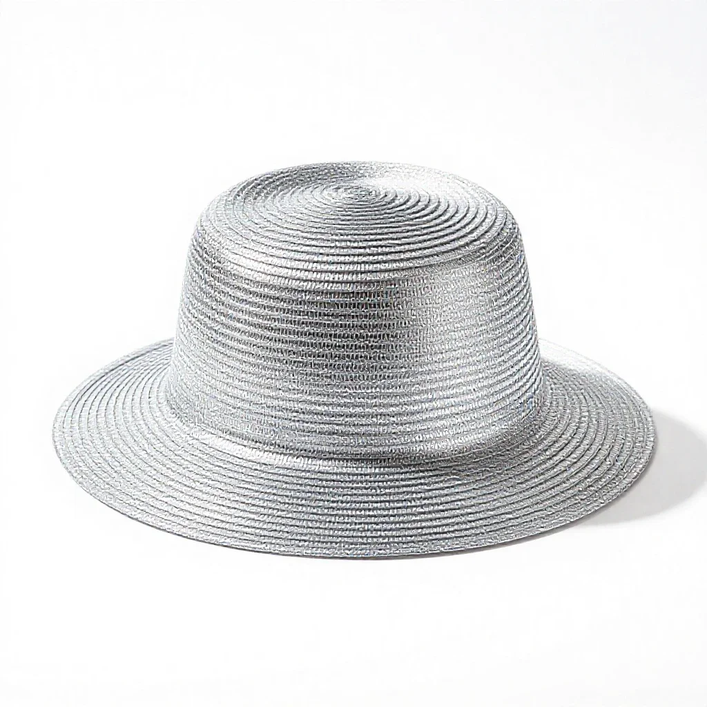Straw sun hat isolated on a white background