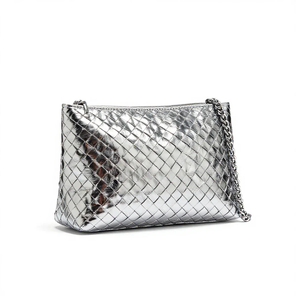 Woven belt bag isolated on a white background