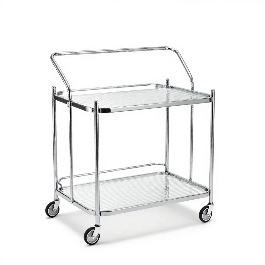 Bar cart isolated on a white background