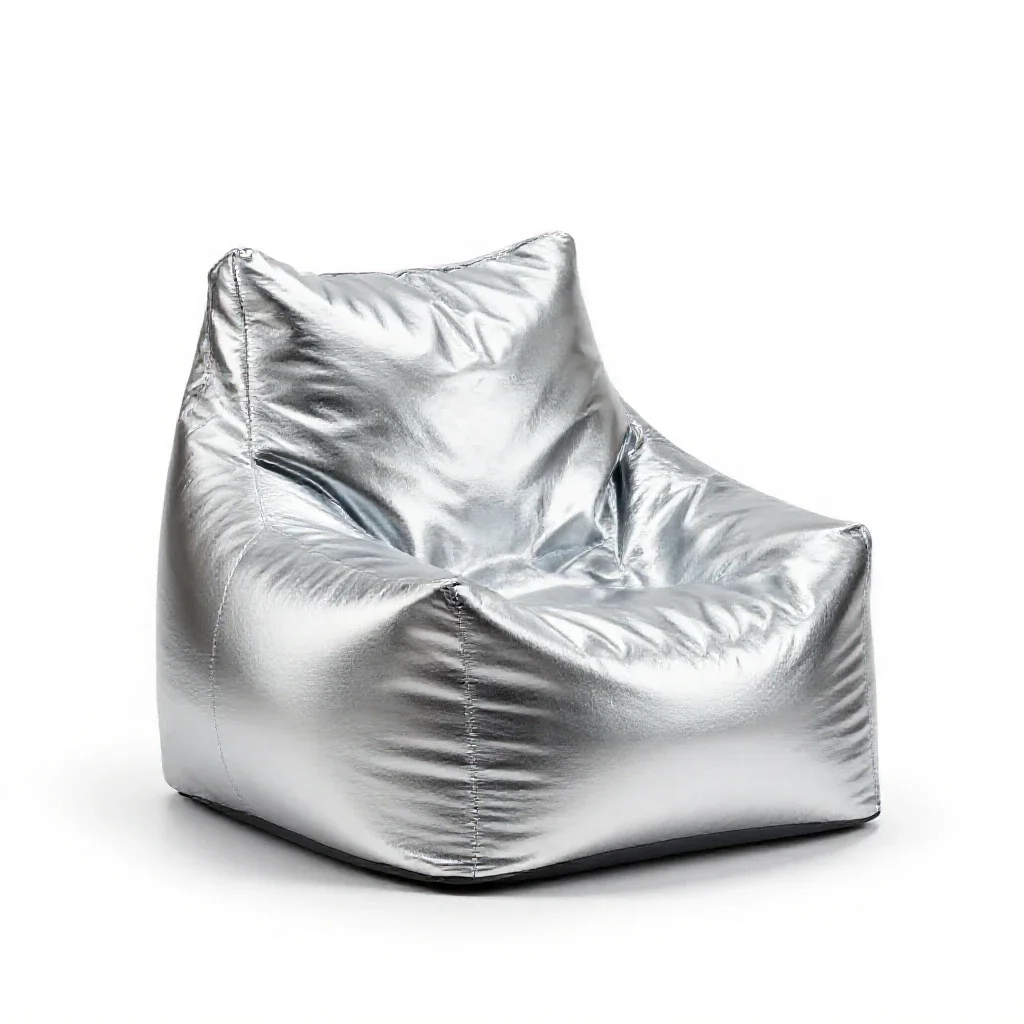 Bean bag chair isolated on a white background