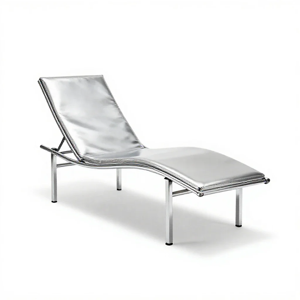 Chaise longue isolated on a white background