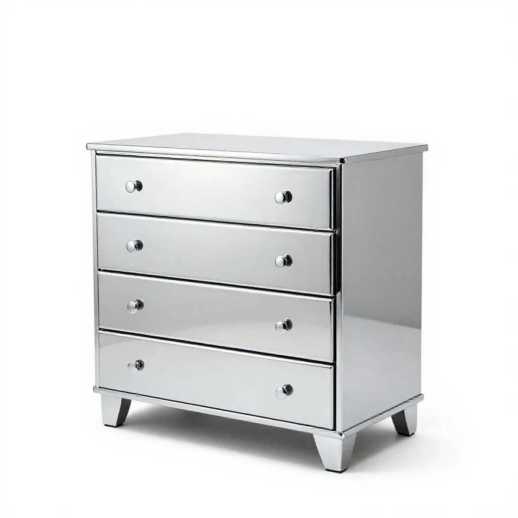Chest of drawers isolated on a white background