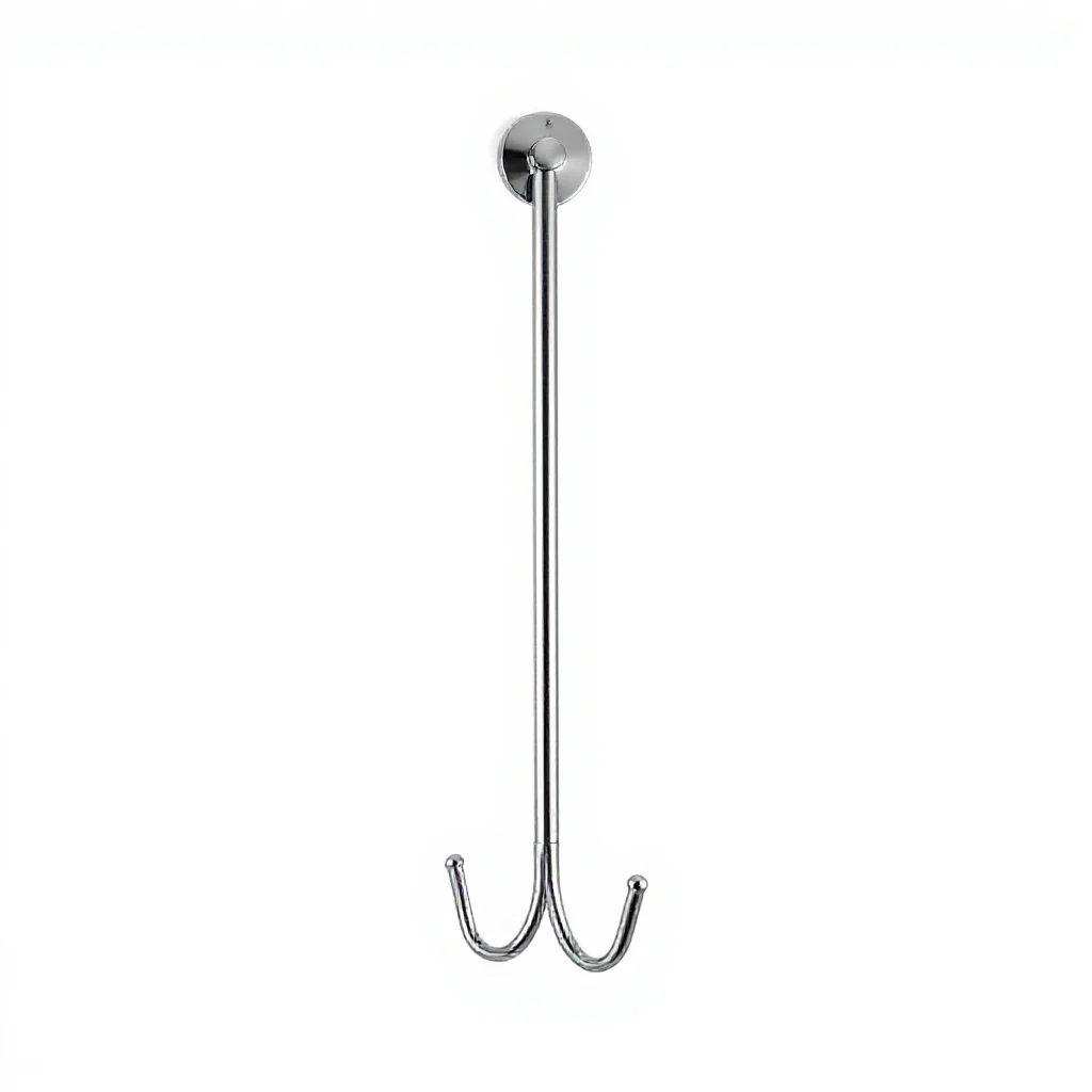 Hall tree with hooks isolated on a white background