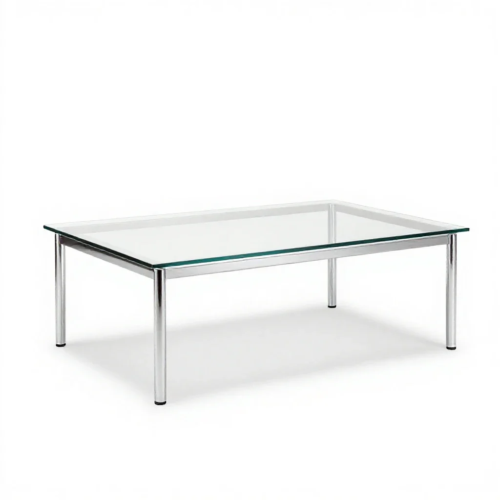 Low coffee table isolated on a white background