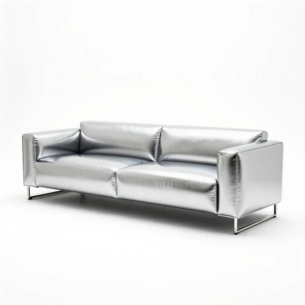 Modular sofa section isolated on a white background