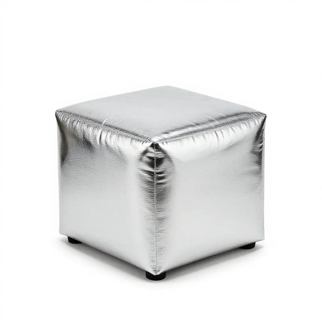 Pouffe ottoman isolated on a white background