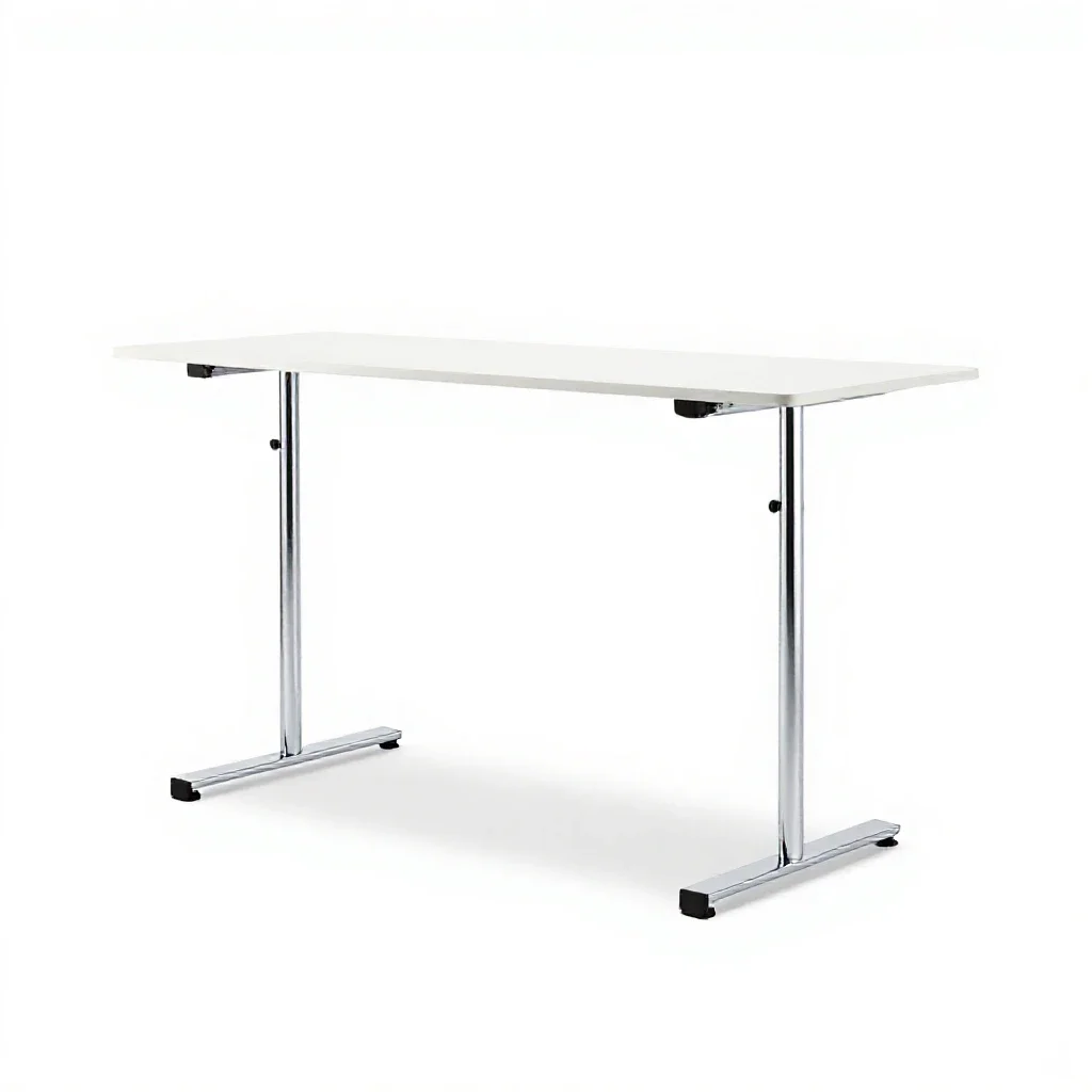 Standing desk frame isolated on a white background