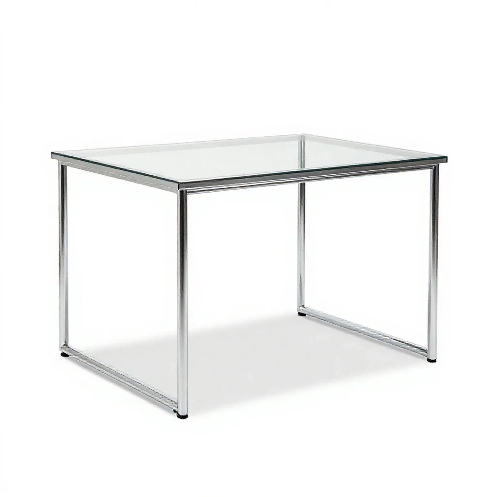 Trestle table isolated on a white background