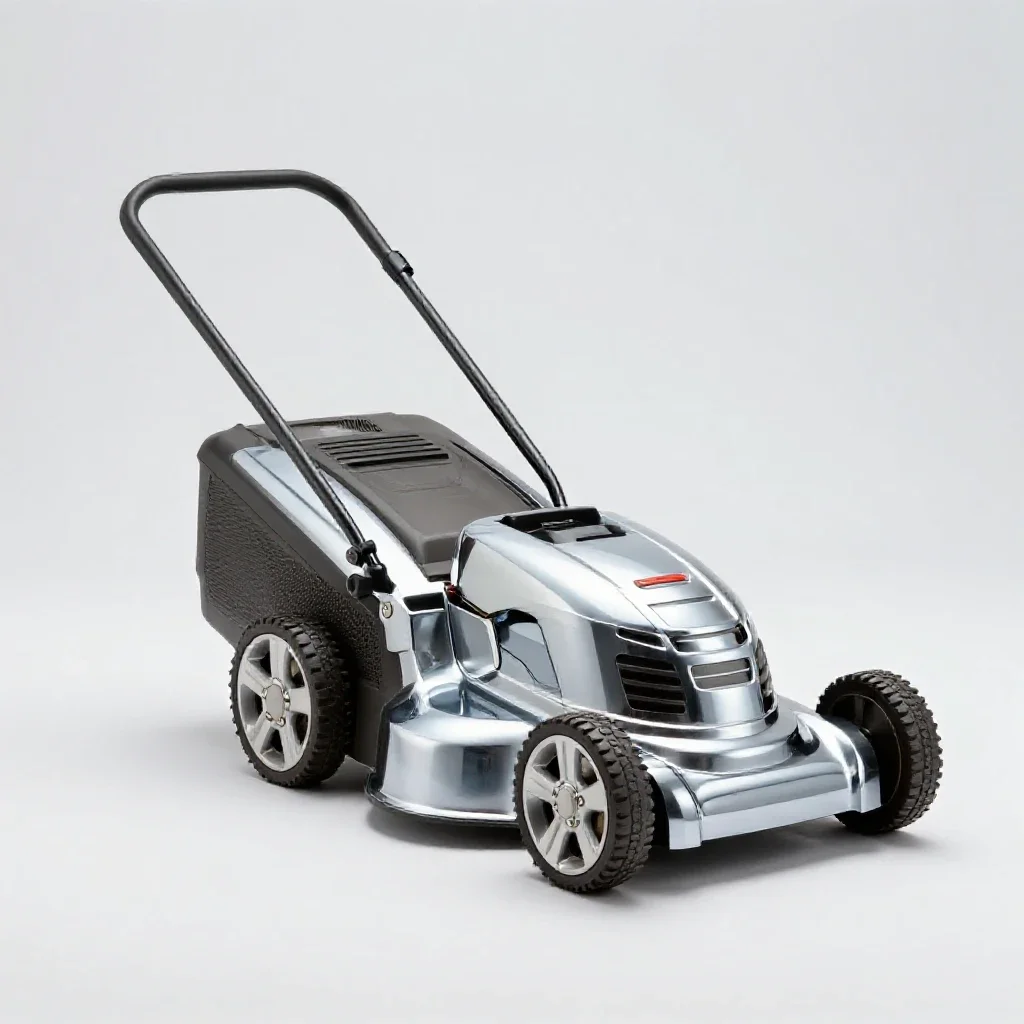 Lawn mower isolated on a white background