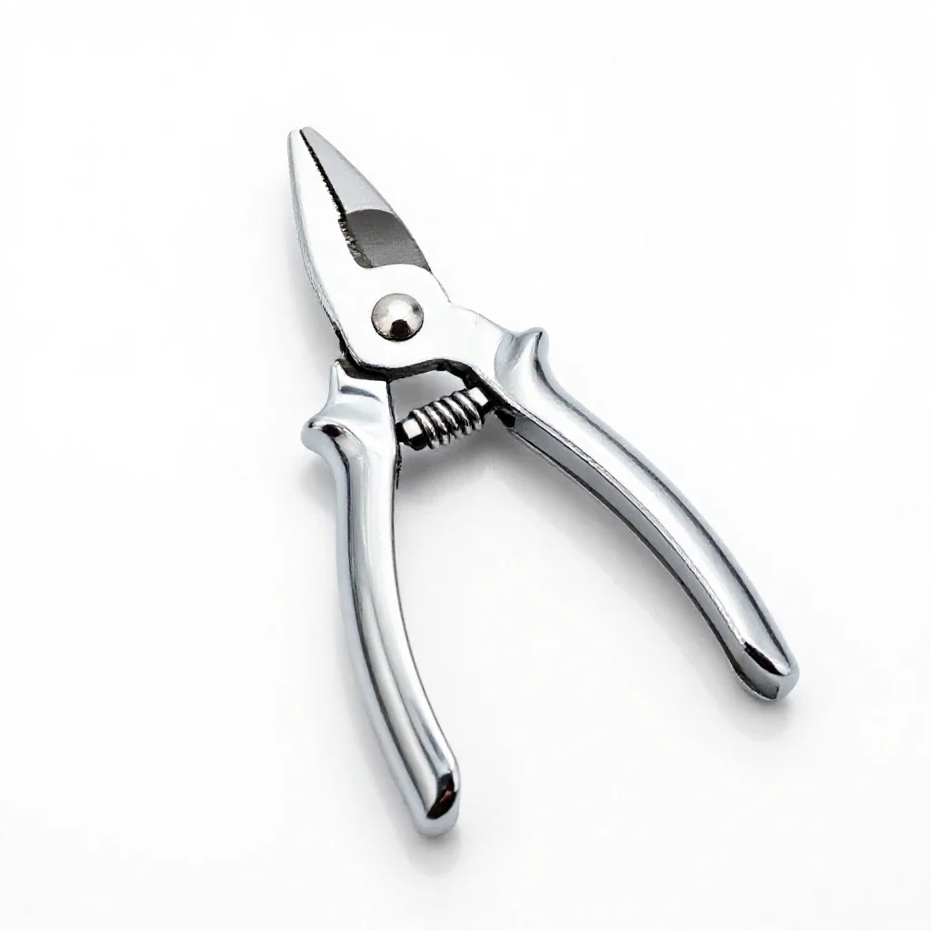 Pair of secateurs isolated on a white background