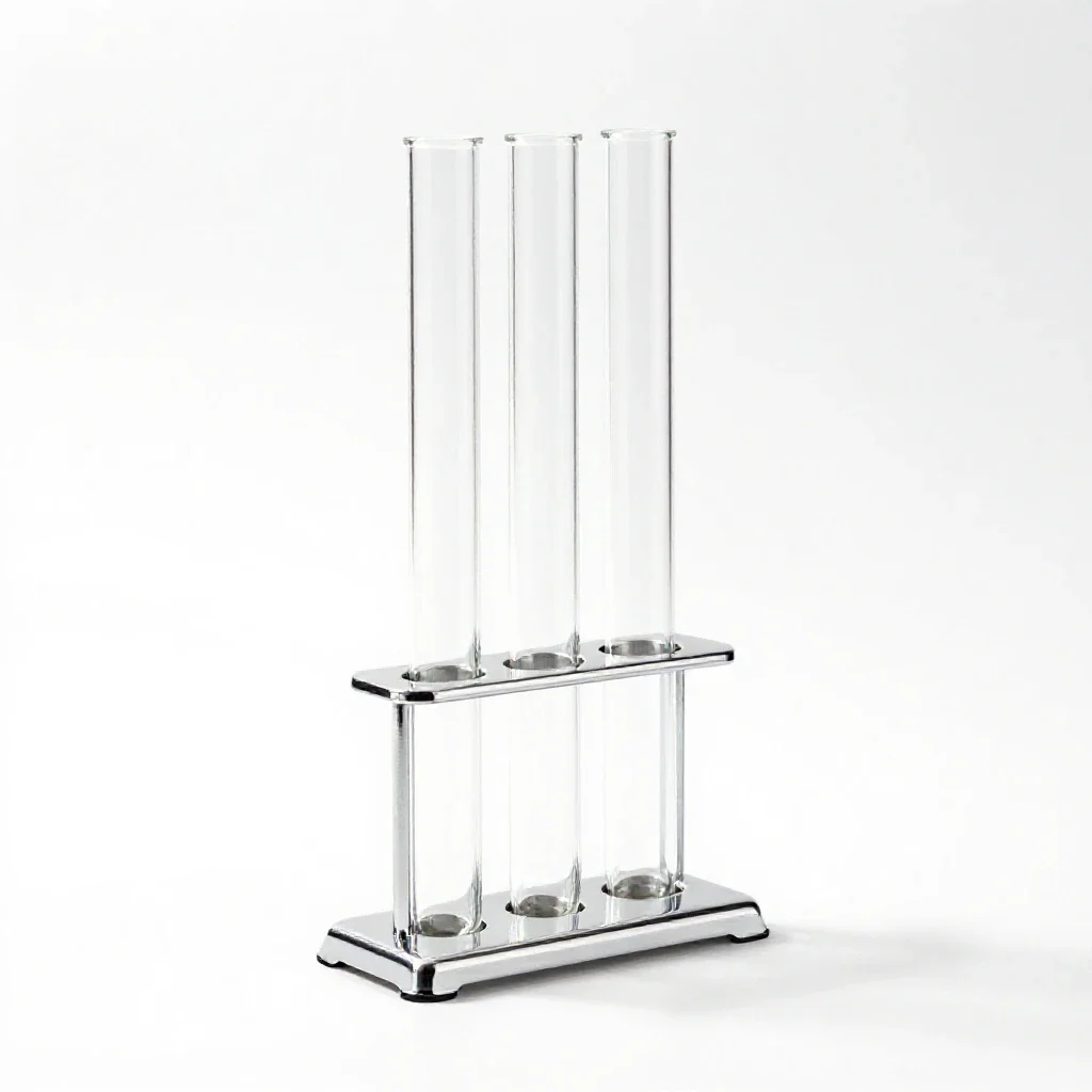Propagation station with glass tubes isolated on a white background