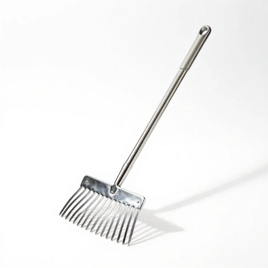 Rake isolated on a white background