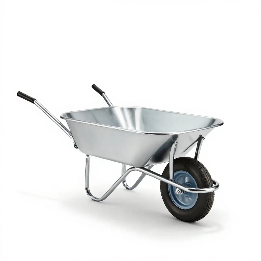 Wheelbarrow isolated on a white background