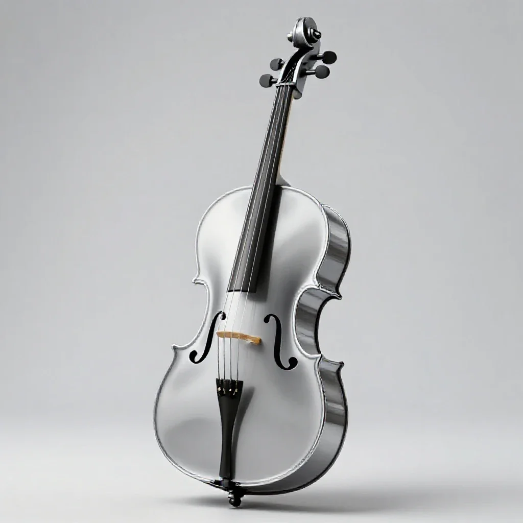 Cello isolated on a white background
