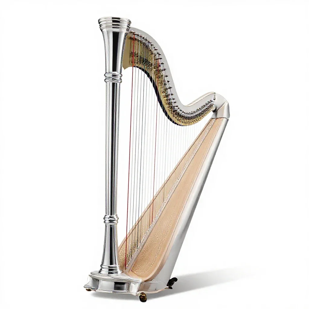 Harp isolated on a white background