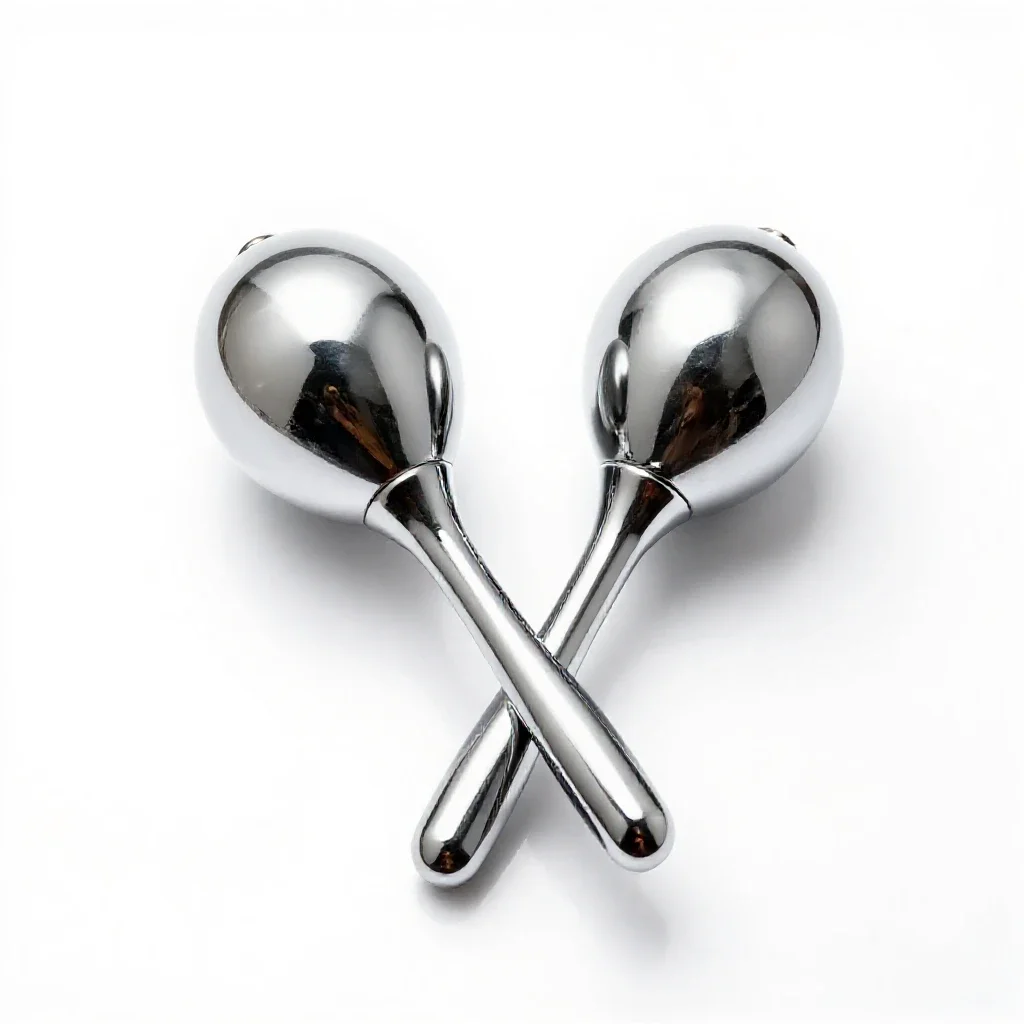Pair of maracas isolated on a white background