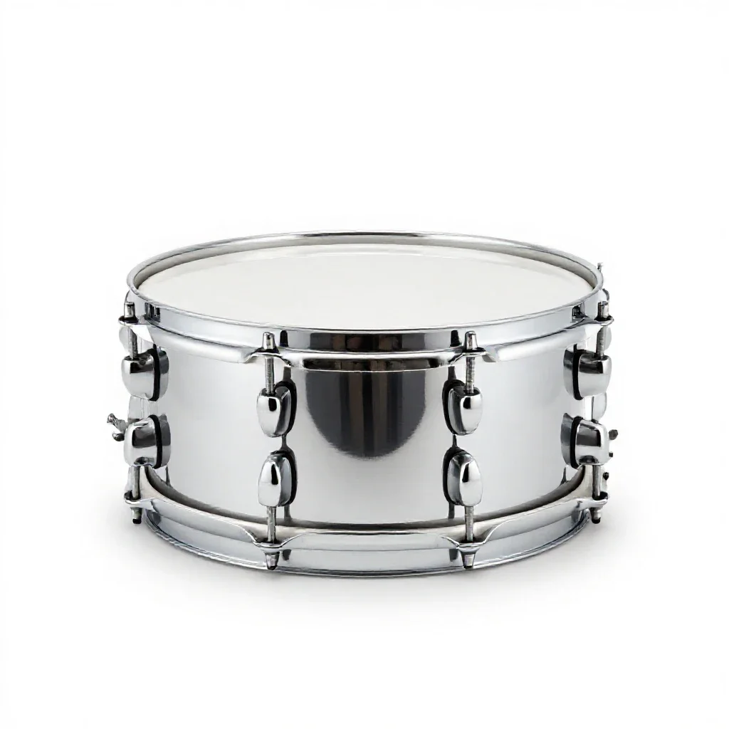 Snare drum isolated on a white background