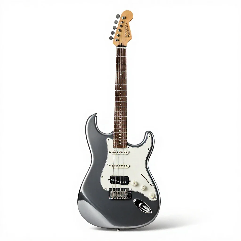 Electric guitar isolated on a white background