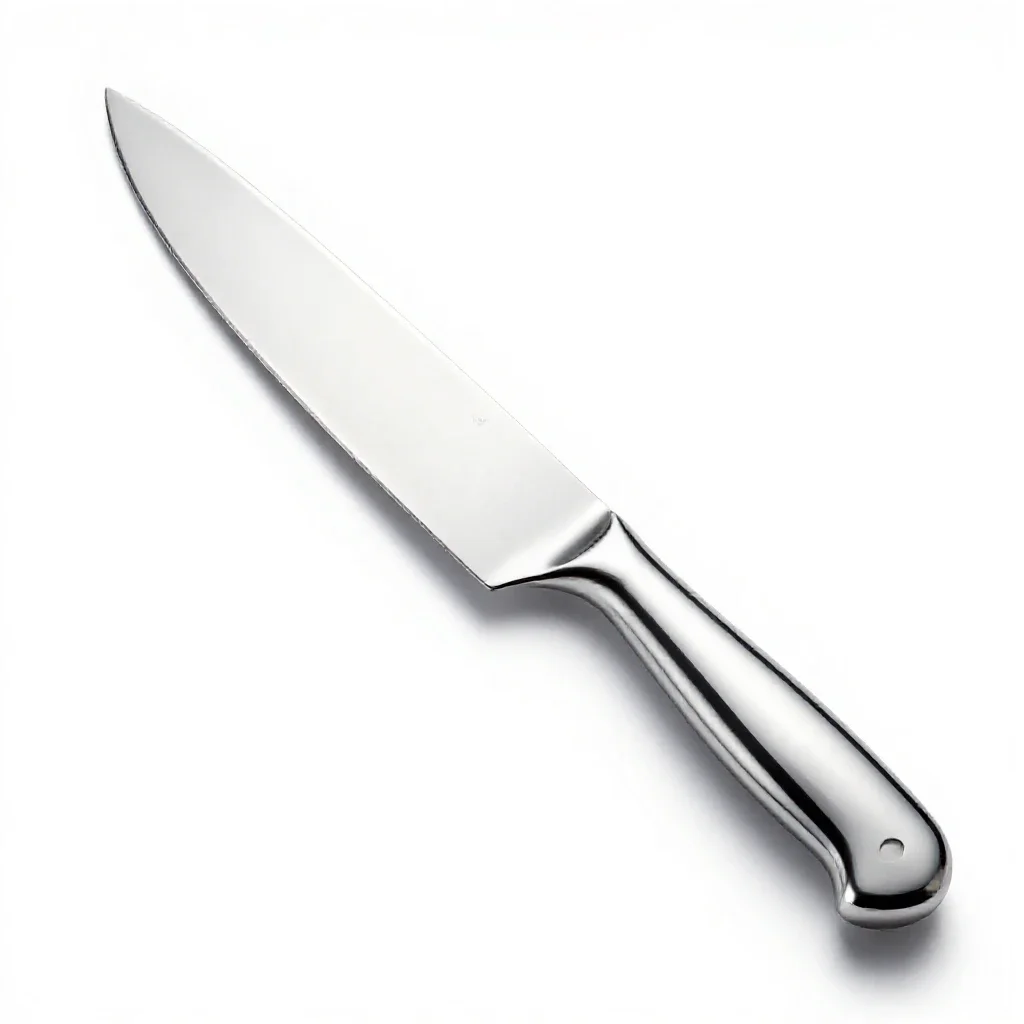 Chef's knife isolated on a white background