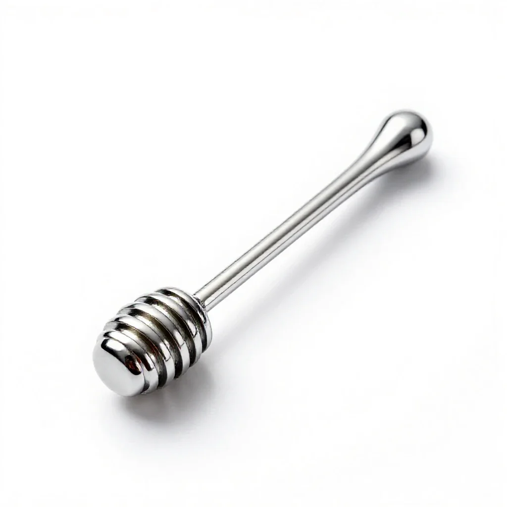 Honey dipper isolated on a white background
