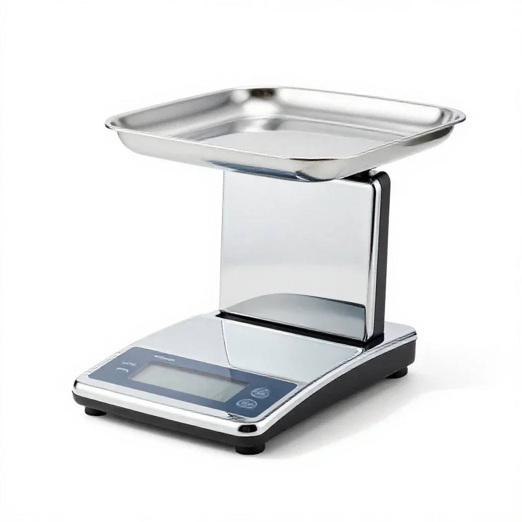 Kitchen scale isolated on a white background