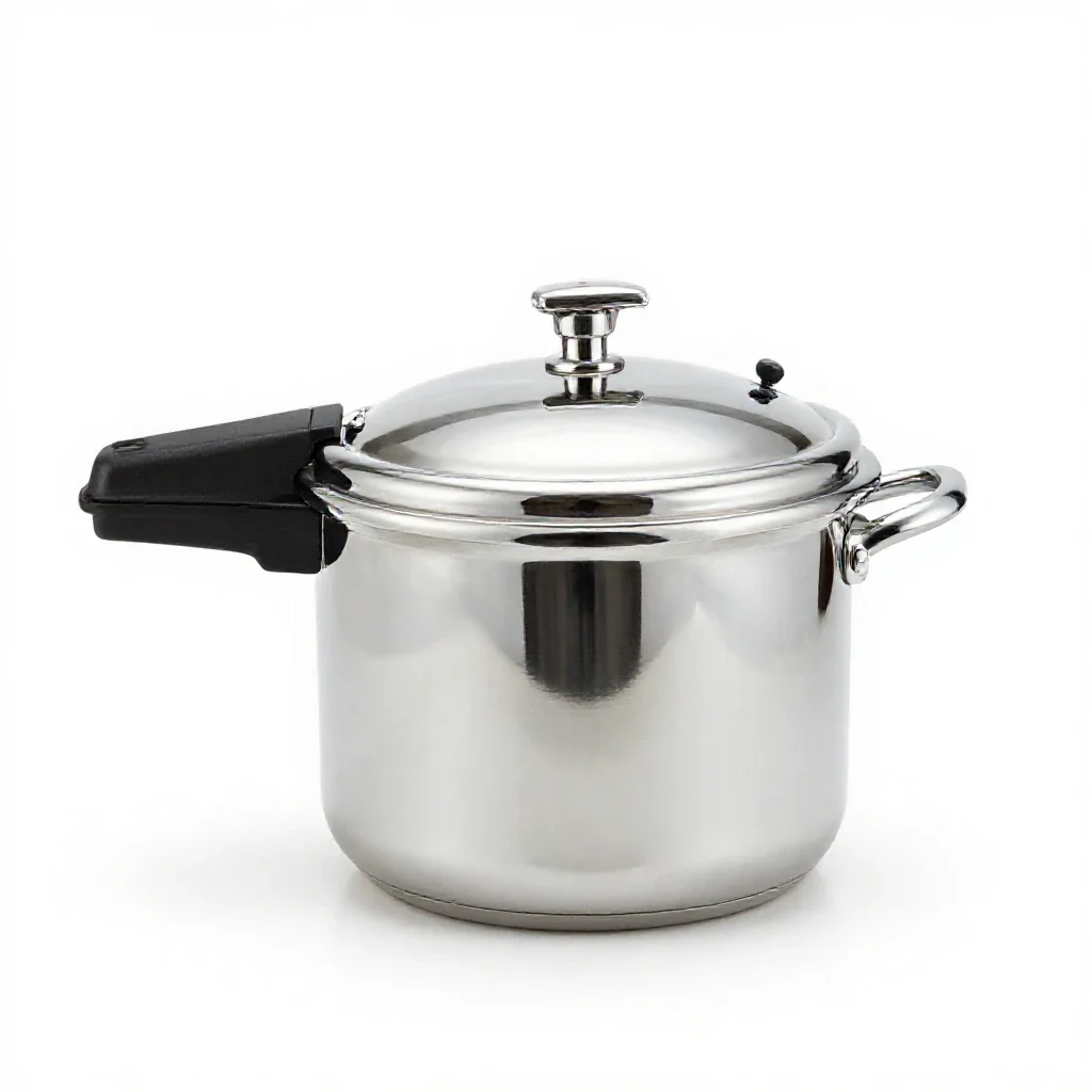 Pressure cooker isolated on a white background