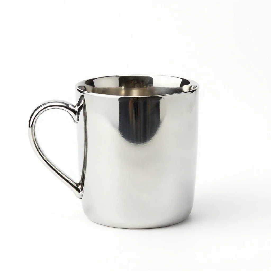 Stoneware mug isolated on a white background