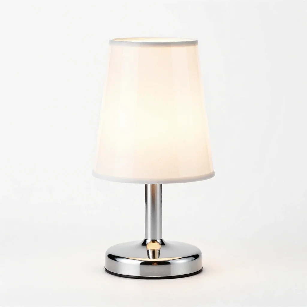 Bedside touch lamp isolated on a white background