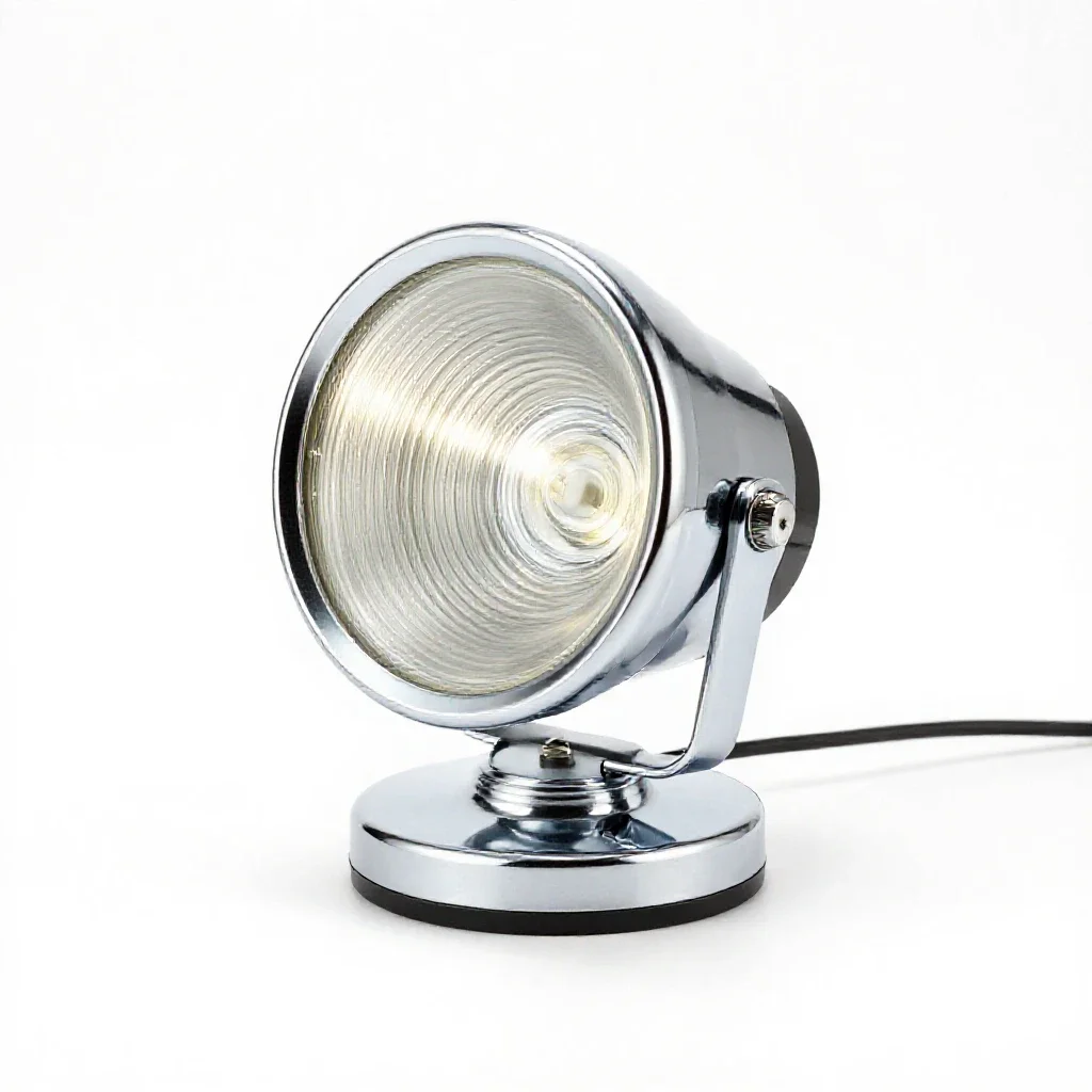 Fibre optic lamp isolated on a white background