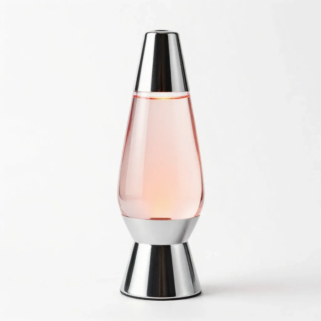 Lava lamp isolated on a white background