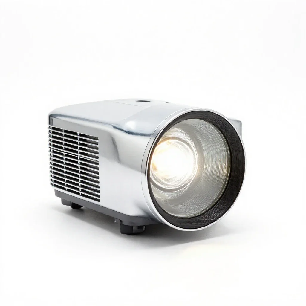 Projector lamp isolated on a white background