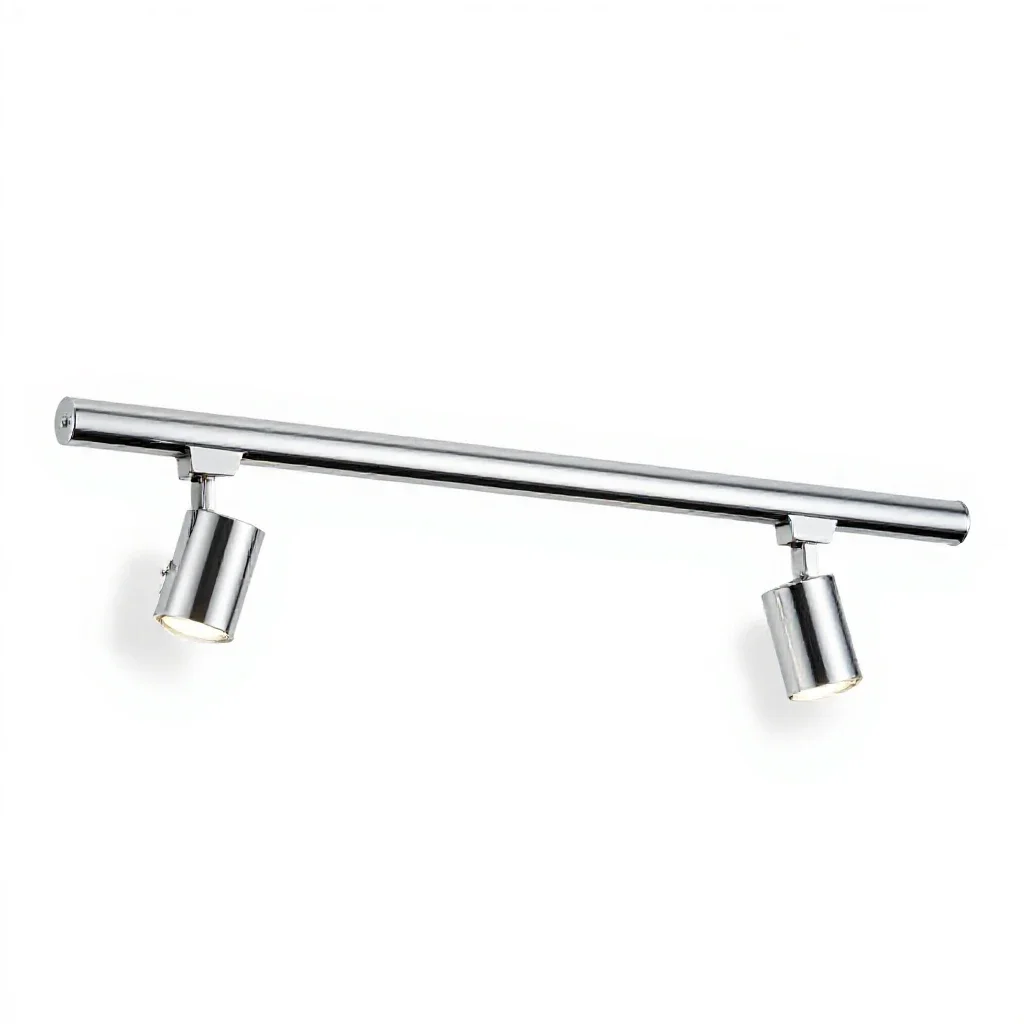 Track lighting bar isolated on a white background