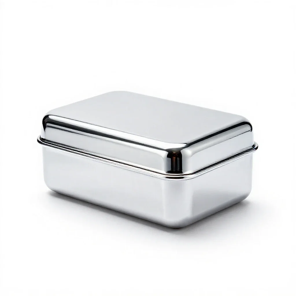 Fishing tackle box isolated on a white background