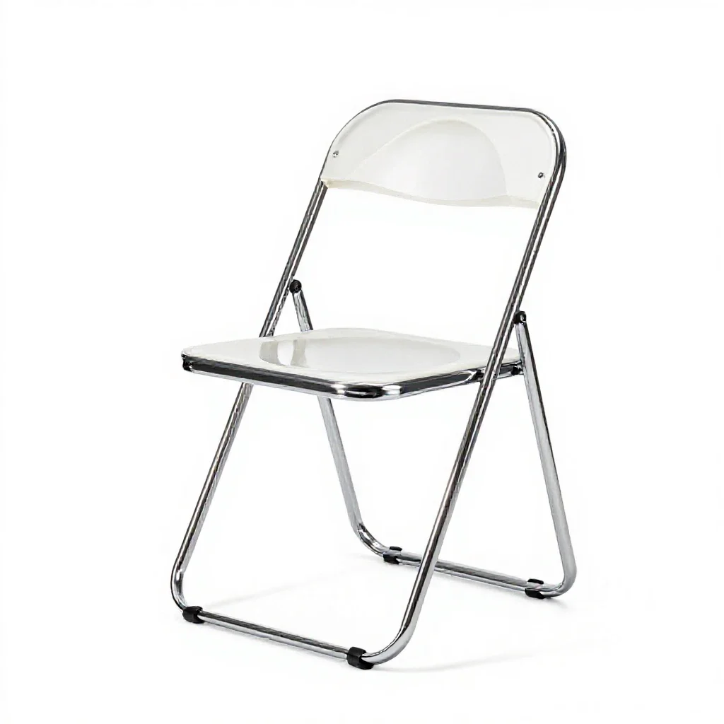 Folding camp chair isolated on a white background