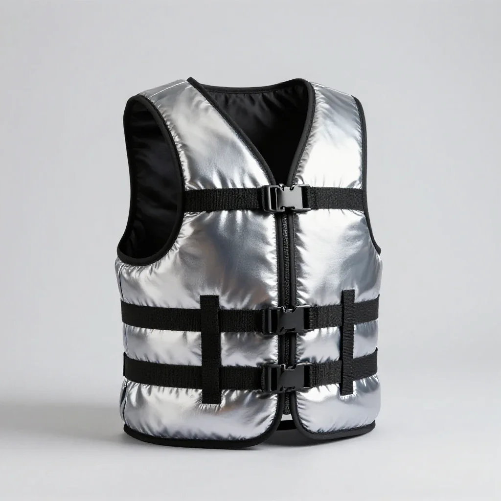 Life vest isolated on a white background