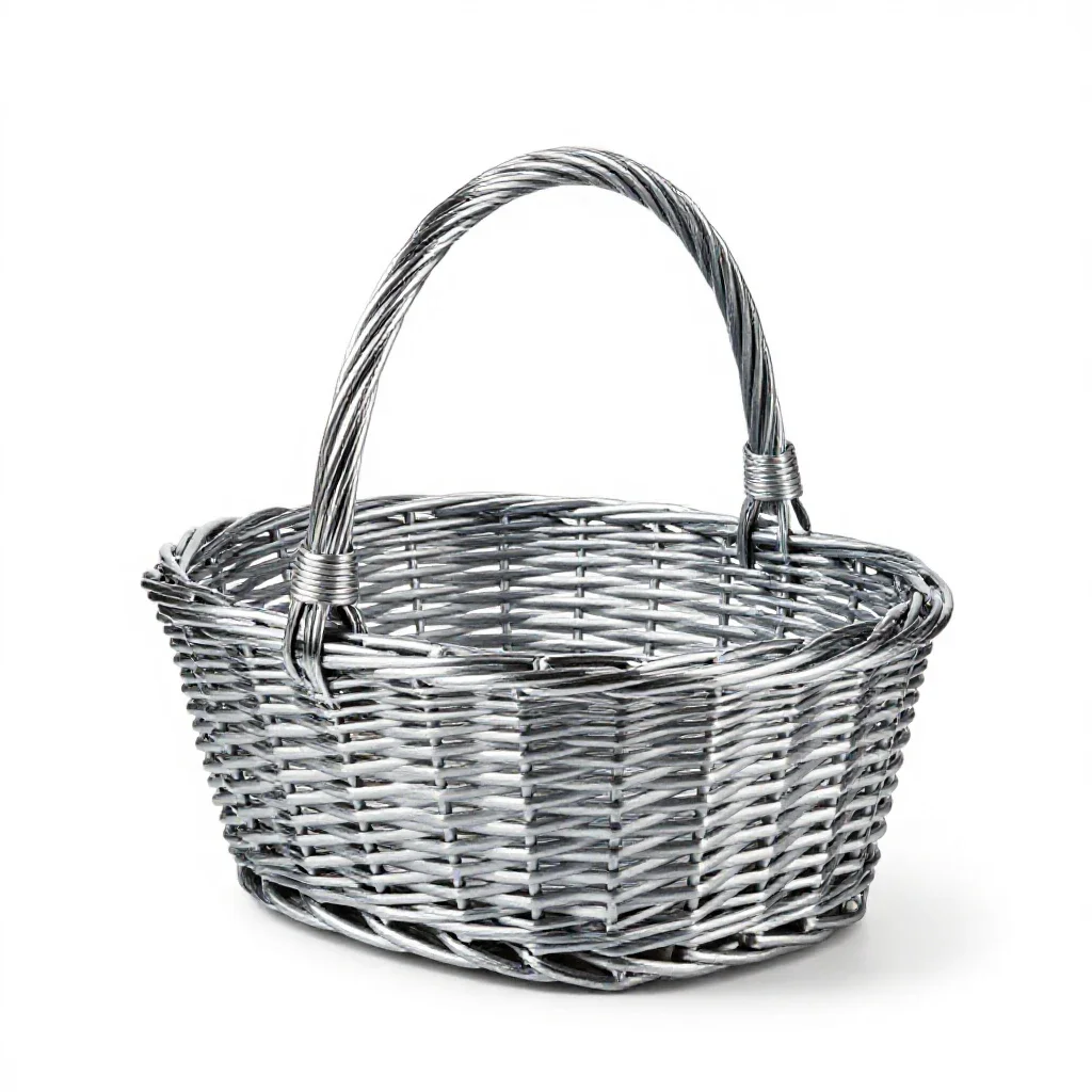 Picnic basket isolated on a white background